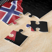 Puzzle Drapeau de la Norvège (Côté)