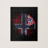 Puzzle Drapeau de la Norvège (Vertical)