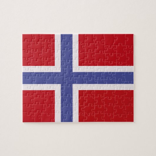 Puzzle Drapeau de la Norvège (Horizontal)