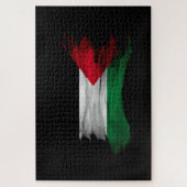 Puzzle Drapeau de la Palestine brassée, drapeau national (Vertical)