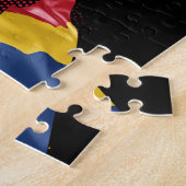 Puzzle Drapeau de la Roumanie (Côté)