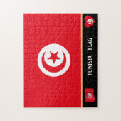 Puzzle Drapeau de la Tunisie / Tunisie (Vertical)