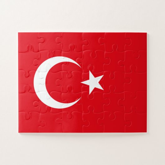 Puzzle Drapeau de la Turquie (Horizontal)