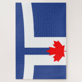 Puzzle Drapeau de la ville de Toronto (Canada) (Vertical)