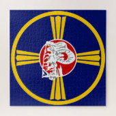 Puzzle Drapeau de la ville d'Omaha (Nebraska) (Horizontal)