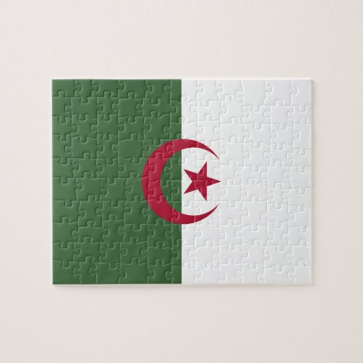 Puzzle Drapeau de l'Algérie (Horizontal)