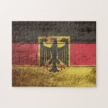 Puzzle Drapeau de l'Allemagne sur le vieux grain en bois<br><div class="desc">Drapeau de l'Allemagne sur le vieux grain en bois Sentez-vous libre pour modifier la conception selon vos propres préférences. Vous pouvez changer l'emplacement de conception, l'orientation, les couleurs d'arrière - plan et la taille. En outre, vous pouvez ajouter votre propre texte, ou le slogan a placé sa police, emplacement et...</div>