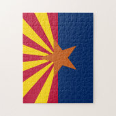 Puzzle Drapeau de l'Arizona : Soleil couchant, l'État de (Vertical)