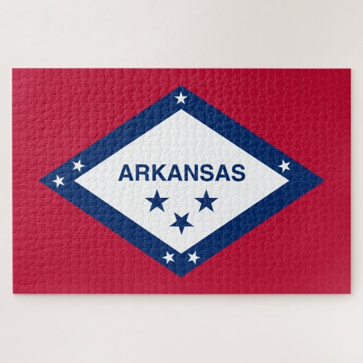 Puzzle Drapeau de l'Arkansas (Horizontal)