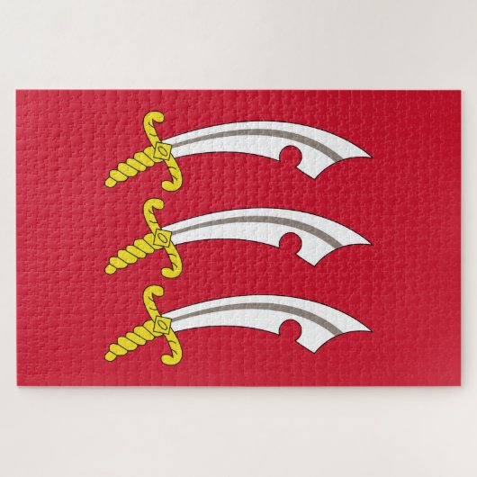 Puzzle Drapeau de l'Essex (Comté anglais) (Horizontal)