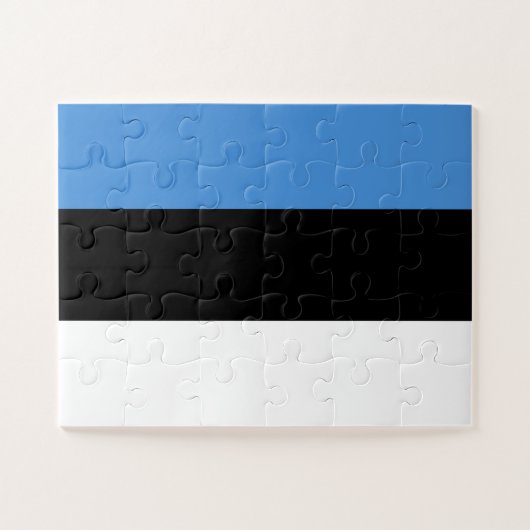 Puzzle Drapeau de l'Estonie (Horizontal)