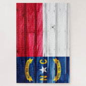 Puzzle Drapeau de l'État de Caroline du Nord (Vertical)