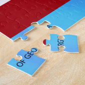 Puzzle Drapeau de l'État de Géorgie (Côté)