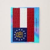 Puzzle Drapeau de l'État de Géorgie (Vertical)
