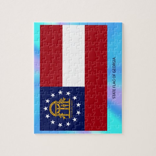Puzzle Drapeau de l'État de Géorgie (Vertical)