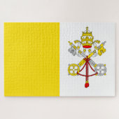 Puzzle Drapeau de l'État de la Cité du Vatican (Horizontal)