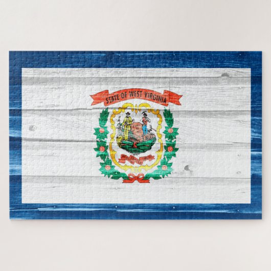 Puzzle Drapeau de l'État de Virginie-Occidentale (Horizontal)