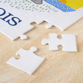 PUZZLE DRAPEAU DE L'ILLINOIS (Côté)
