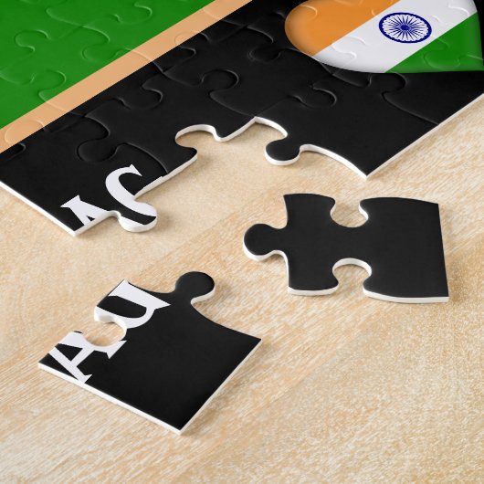 Puzzle Drapeau de l'Inde / Inde (Côté)