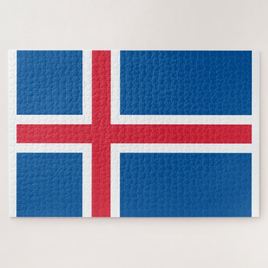 Puzzle Drapeau de l'Islande (Horizontal)