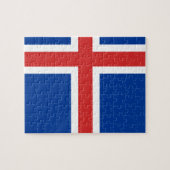 Puzzle Drapeau de l'Islande (Horizontal)