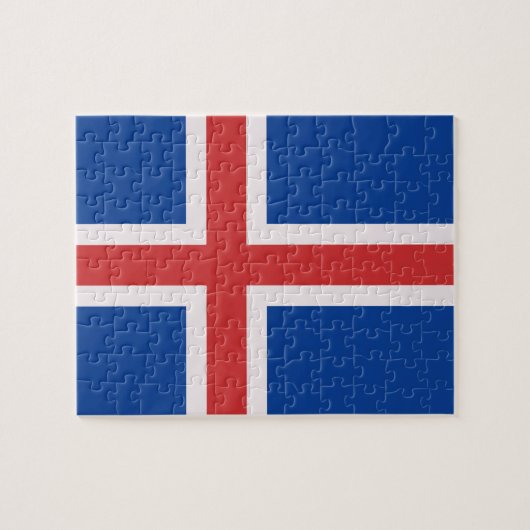 Puzzle Drapeau de l'Islande (Horizontal)