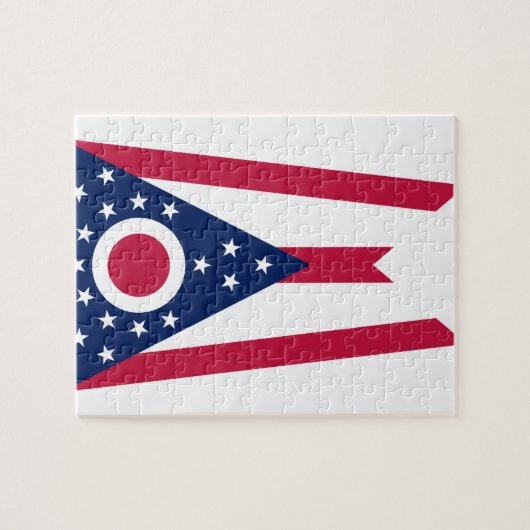 Puzzle Drapeau de l'Ohio (Horizontal)