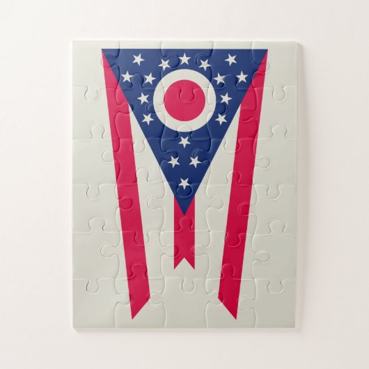 Puzzle Drapeau de l'Ohio : la bannière Buckeye State (Vertical)
