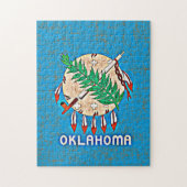 PUZZLE DRAPEAU DE L'OKLAHOMA (Vertical)