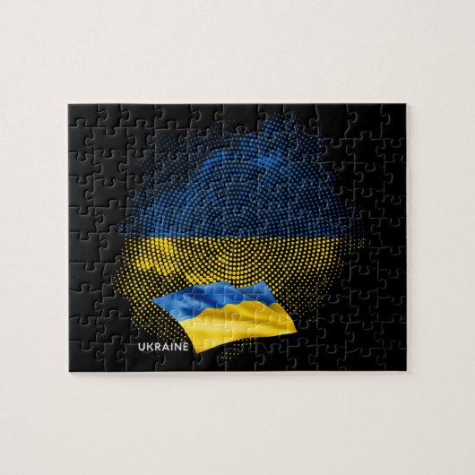 Puzzle Drapeau de l'Ukraine (Horizontal)