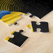 Puzzle Drapeau de l'Ukraine (Côté)