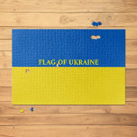 Puzzle Drapeau de l'Ukraine 20"x 30"<br><div class="desc">20"x30" puzzle du drapeau ukrainien est dans les couleurs bleu et jaune. Drapeau de la typographie ukrainienne. D'autres tailles sont disponibles. Contactez Sandy à l'adresse admin@giftsyoutreasure.com</div>