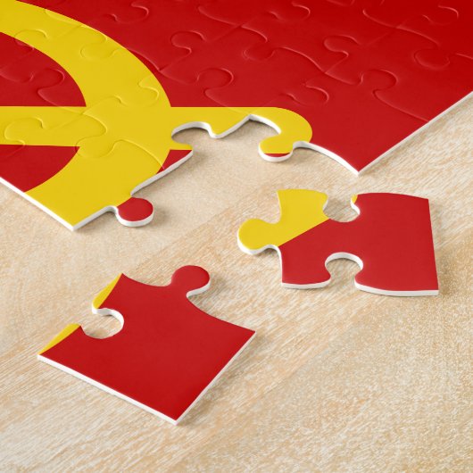 Puzzle Drapeau de l'URSS - Drapeau de l'Union soviétique (Côté)