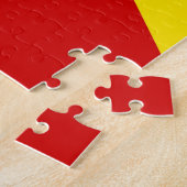 Puzzle Drapeau de Macédoine du Nord (Côté)