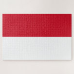 Puzzle Drapeau de Monaco<br><div class="desc">Ce dessin présente le drapeau national de Monaco (officiellement la Principauté de Monaco), ville-État souveraine, pays et micro-État de la Côte d'Azur en Europe de l'Ouest. Elle est bordée par la France au nord, à l'est et à l'ouest et par la mer Méditerranée au sud. La principauté est largement reconnue...</div>