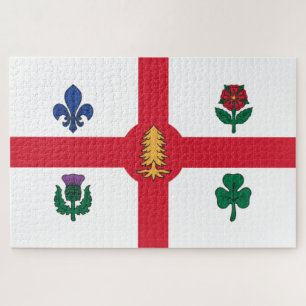 Puzzle Drapeau de Montréal (Québec, Canada)