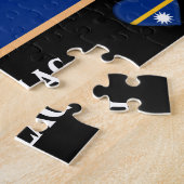 Puzzle Drapeau de Nauru & Pays de Nauran / Nauru (Côté)