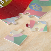 Puzzle Drapeau de ondulation de l'Ethiopie (Côté)