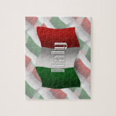 Puzzle Drapeau de ondulation de l'Italie (Vertical)