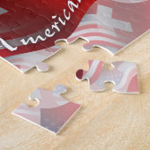 Puzzle Drapeau de ondulation Suisse-Américain (Côté)
