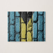 Puzzle Drapeau de pierre des Bahamas (Horizontal)