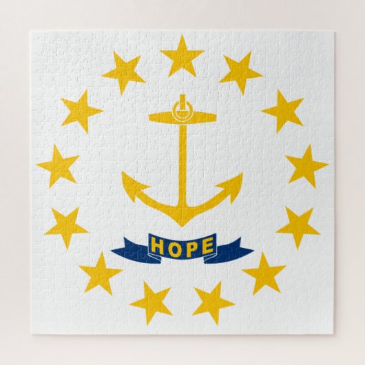 Puzzle Drapeau de Rhode Island (État des États-Unis) (Vertical)