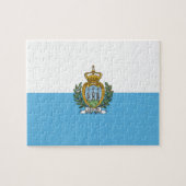 Puzzle Drapeau de Saint-Marin (Horizontal)