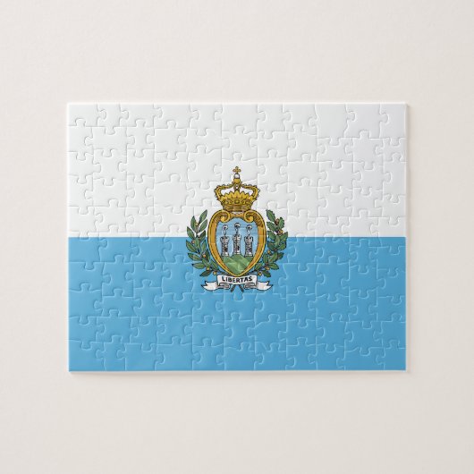 Puzzle Drapeau de Saint-Marin (Horizontal)
