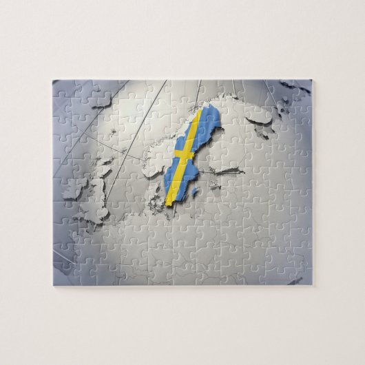 Puzzle Drapeau de Suède (Horizontal)