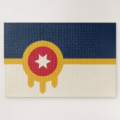 Puzzle Drapeau de Tulsa (Oklahoma) (Horizontal)