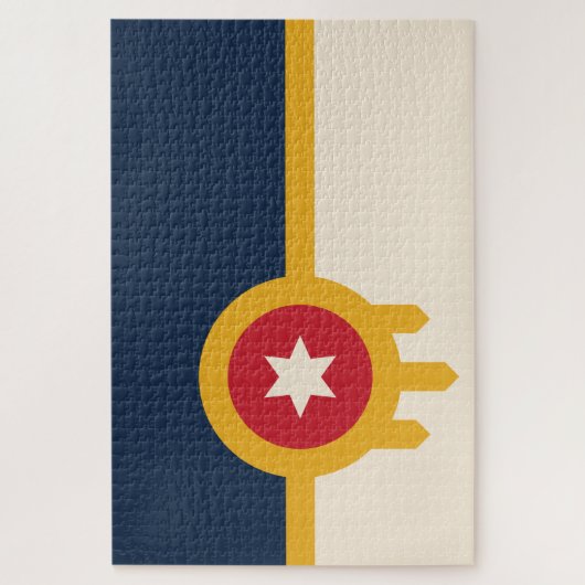 Puzzle Drapeau de Tulsa (Oklahoma) (Vertical)