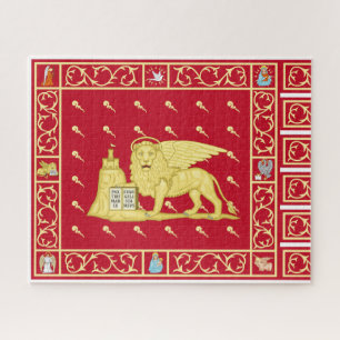 Puzzle Drapeau de Venise, Italie (Venezia, Vénétie, Itali