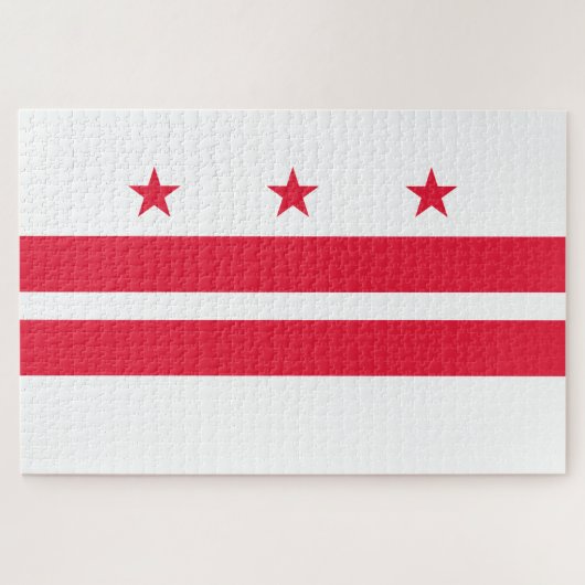 Puzzle Drapeau de Washington D.C. (District de Columbia) (Horizontal)