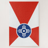 Puzzle Drapeau de Wichita (Kansas, USA) (Vertical)